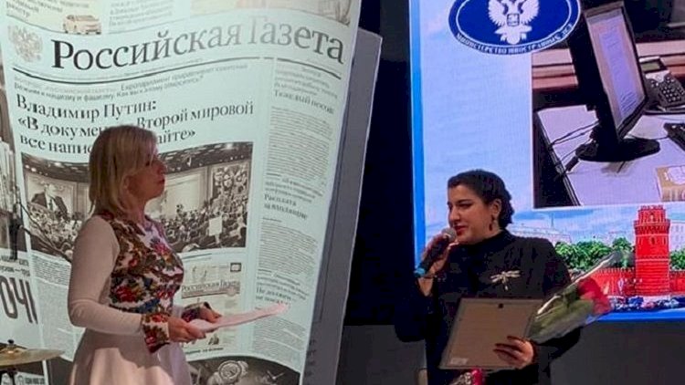    Azərbaycanlı jurnalist Rusiyada mükafat aldı - Foto   