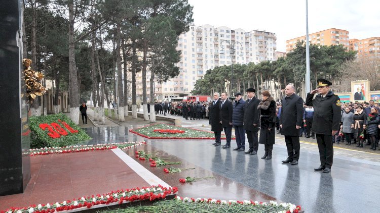    Abşeronda 20 Yanvar şəhidlərinin xatirəsi anıldı - Foto   
