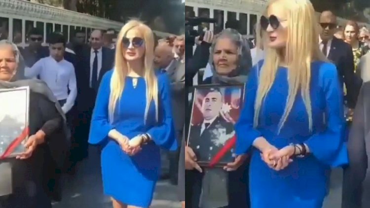    Xalq artistinin Şəhidlər Xiyabanında çəkilən görüntüsü qalmaqal yaratdı - Video   