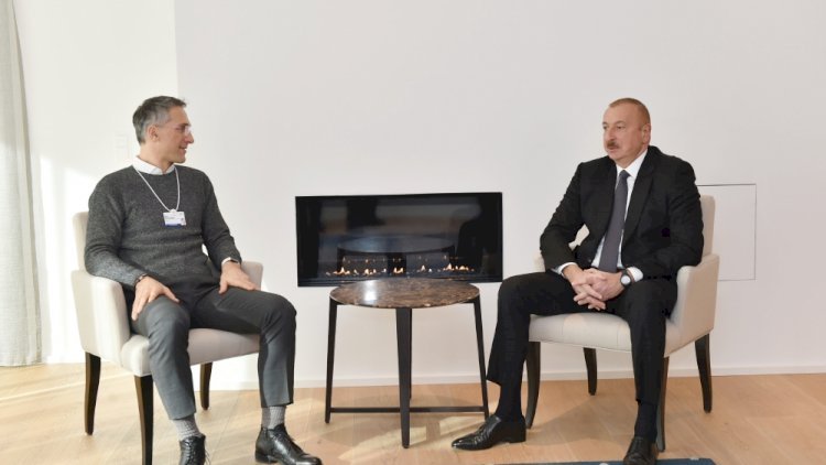    İlham Əliyev Davosda daha bir görüş keçirdi   