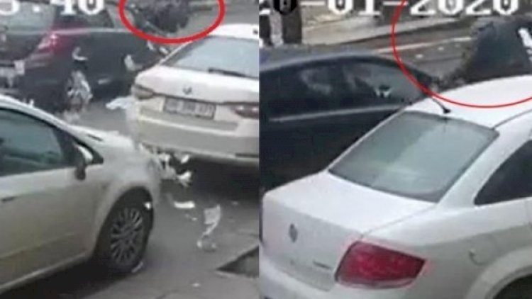    Avtomobilinə cərimə yazan polisə mane olmaq istədi, maşın vurdu - Video   