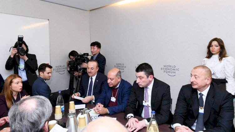    İlham Əliyev Dünya İqtisadi Forumunun iclasında iştirak etdi - Fotolar   