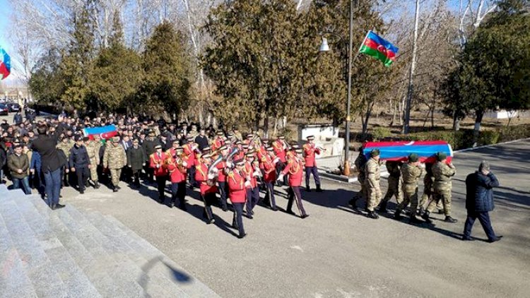    Füzulidə şəhid olan əsgər 26 ildən sonra Yevlaxda dəfn edildi - Foto   