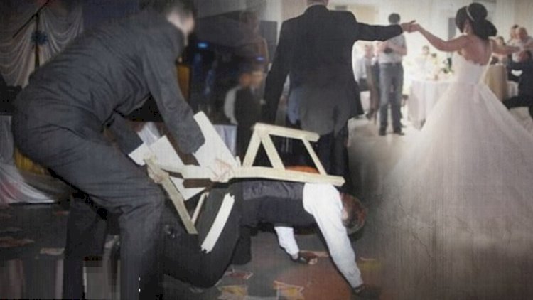    Azərbaycanda toyda dava - Qıza nömrə verən şəxsi 20 nəfər döydü - Video   