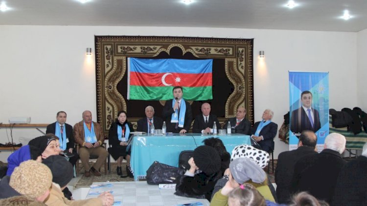    Emin Hacıyev Sumqayıt şəhərində seçicilərlə görüşüb   