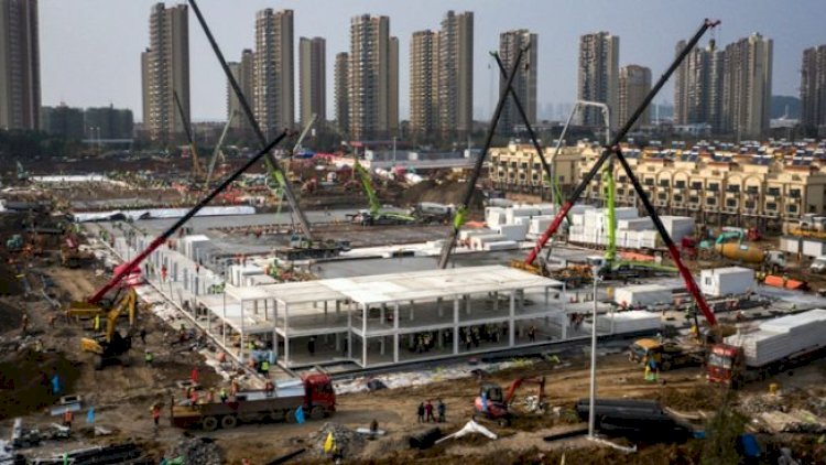    Çində koronavirusa görə 48 saata xəstəxana tikdilər - Fotolar   