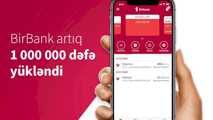    BirBank istifadəçilərinin sayı bir milyonu keçdi   