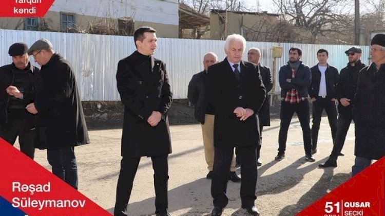    “Heç bir millət vəkilinə ehtiyac yoxdur ki, su, elektrik və ya qaz xətti çəksin” - Rəşad Süleymanov - Fotolar   