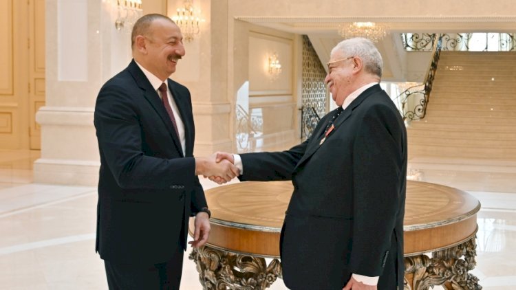    İlham Əliyev Mixail Qusmana “Şərəf” ordenini təqdim etdi - Foto   