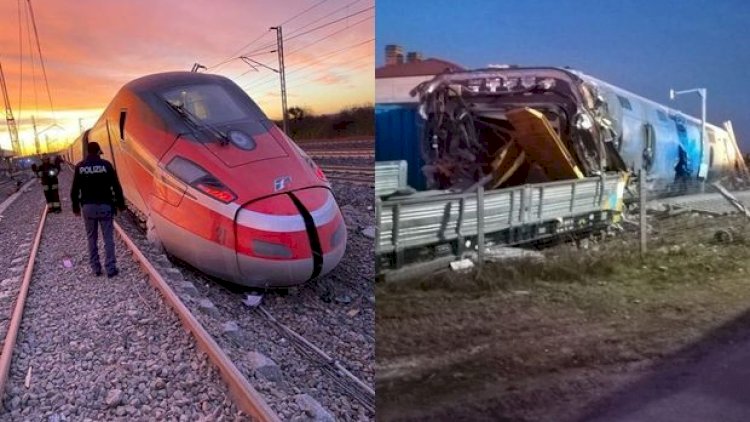    Sürət qatarı relsdən çıxdı - Ölənlər var   