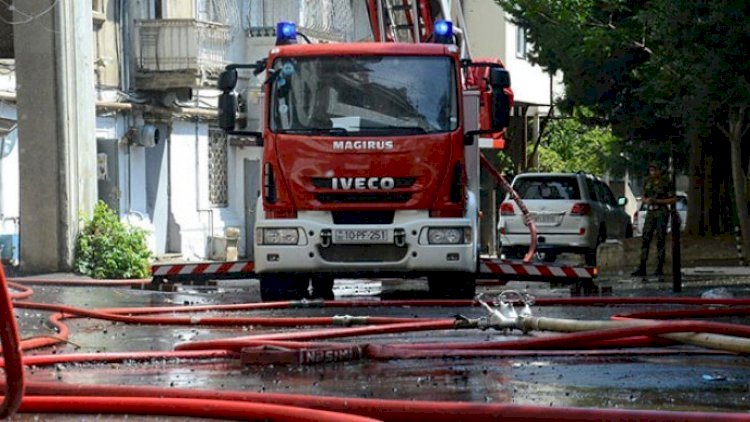    İmişlidə məcburi köçkünlərin yaşadığı bina yandı   