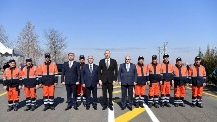    İlham Əliyev Tovuzda avtomobil yolunun açılışında iştirak etdi   