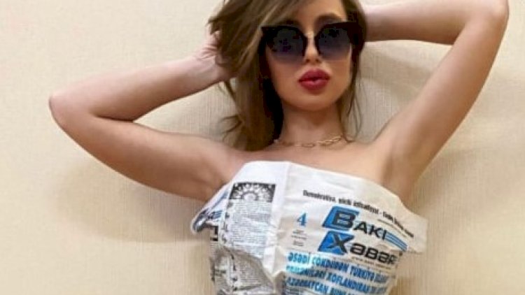    “Onları çox yandırmışam” - Qəzetə bürünüb şəkil çəkdirən model danışdı -   Fotolar