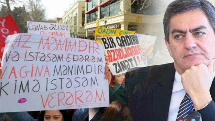    Əli Kərimli feministlərin aksiyasını dəstəklədi, topa tutuldu   