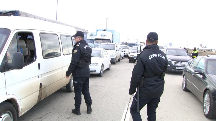    Azərbaycan polisindən paytaxta girişlə bağlı açıqlama - Fotolar   