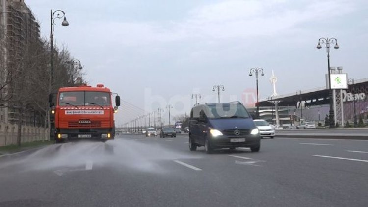    Bakıda yollar belə yuyulur – Video   