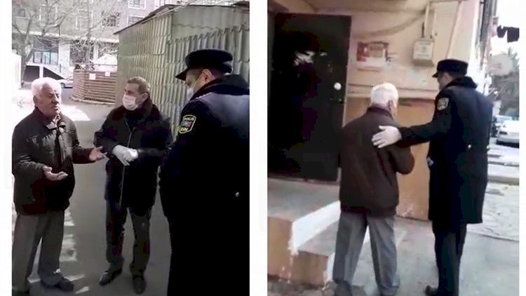    Arif Quliyev 65 yaş qadağasını pozdu, polis onu evə göndərdi - Video   