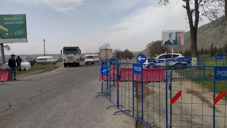    Şəkiyə giriş-çıxış məhdudlaşdırıldı - Foto   