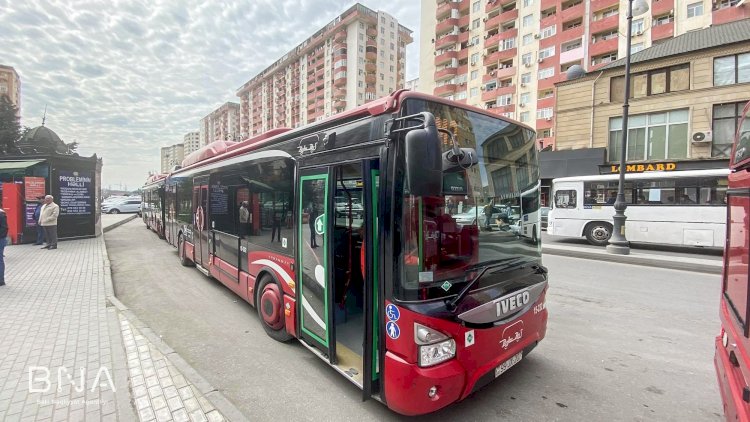    Eksprees avtobuslarda koronavirus tədbirləri - Foto   