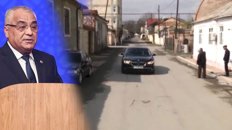    İcra başçısı maşınla küçələri gəzdi, əhaliyə çağırış etdi - Video   