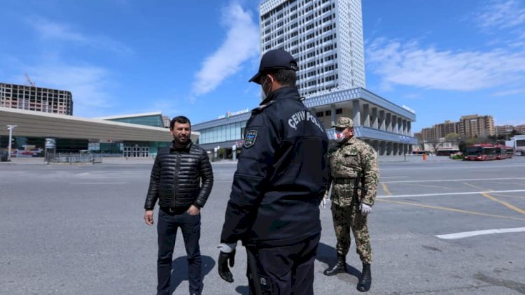    Bakı polisi xüsusi karantin rejimini pozanları aşkarlayır - Fotolar   