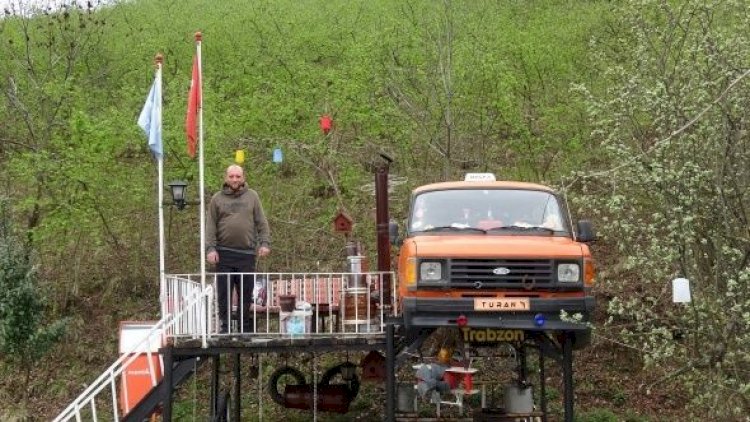    Uşaqlarını koronavirusdan qorumaq üçün mikroavtobusda yaşayır - Fotolar   