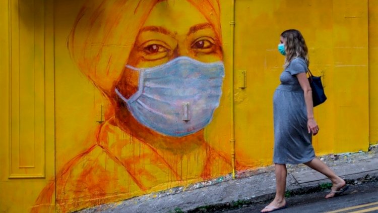    Koronavirus rəssamların gözü ilə küçələrdə... - Fotolar   
