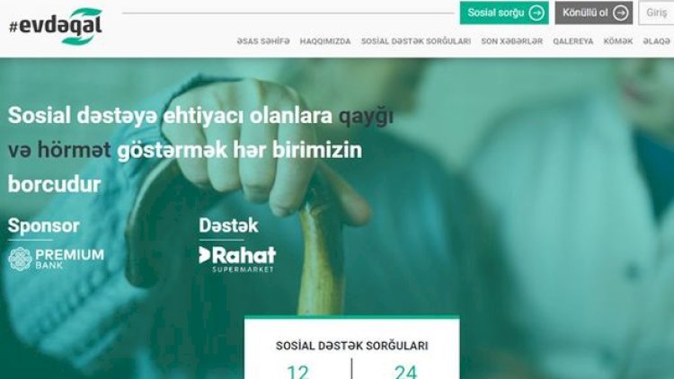    Yeni layihə: 65 yaşdan yuxarı tənha insanların ehtiyacları təmin olunacaq   
