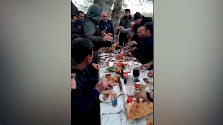    Kür sahilində yeyib-içmək məclisi quranlar saxlanıldı - Fotolar   