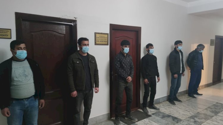    Damda qumar oynadılar, həbs edildilər - Foto   