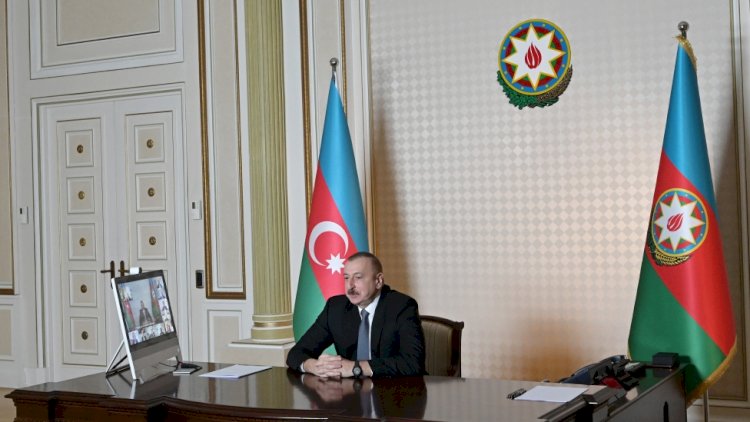    İlham Əliyev daha bir videokonfrans keçirdi   
