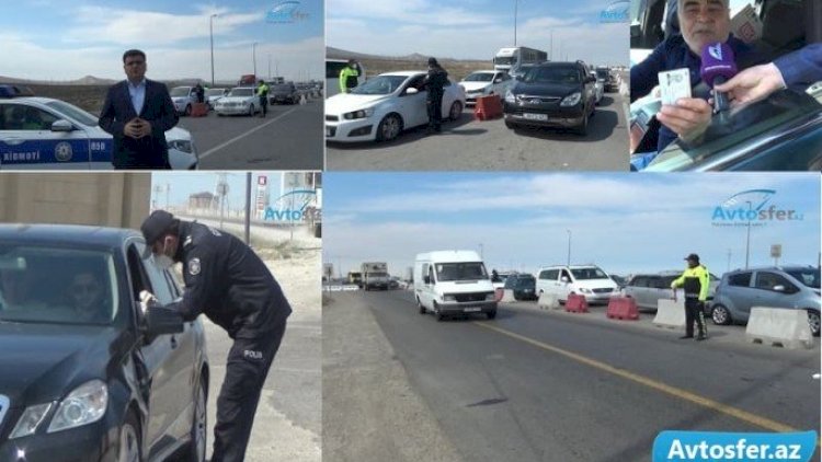    Yol polisinin karantin postlarında nələr baş verir? - Video   