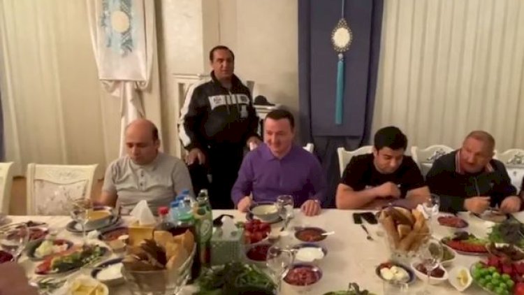    Manaf Ağayev karantin qaydalarını pozub məşhurlara iftar süfrəsi açdı - Video   