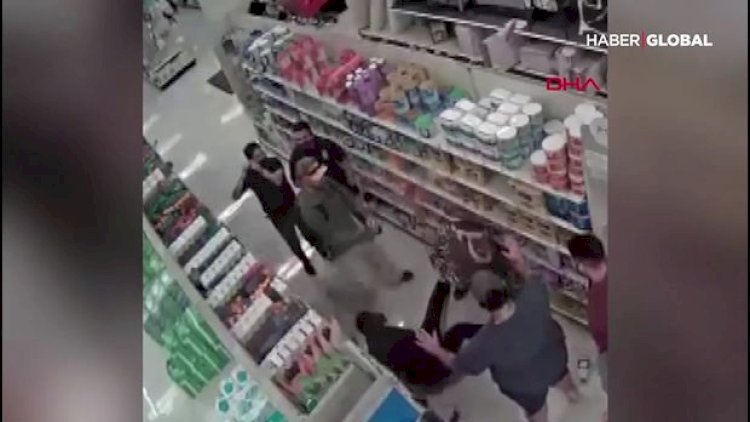    Maska taxmayan müştərilərlə mühafizəçilər arasında dava düşdü - Video   
