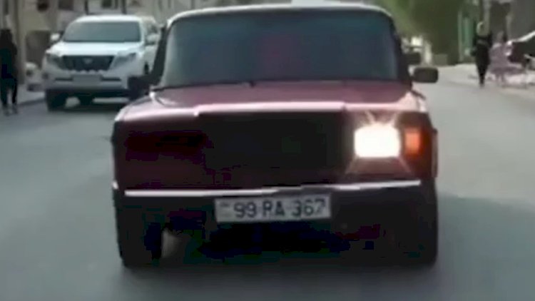    DİN avtoxuliqanlıq etdiyi üçün həbs olunan şəxsin görüntülərini yaydı - Video   