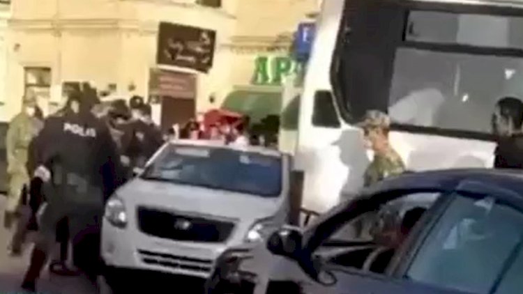    Bakıda bu sürücünü polislər də saxlaya bilmədi - Video   