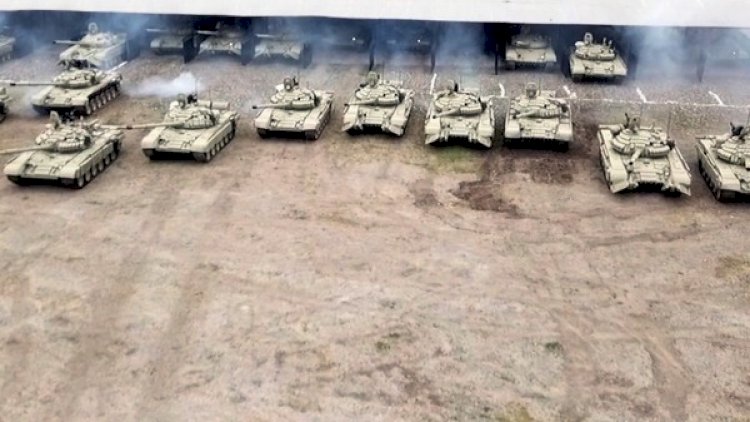    Tank bölmələri tapşırıqları yerinə yetirir - Video   