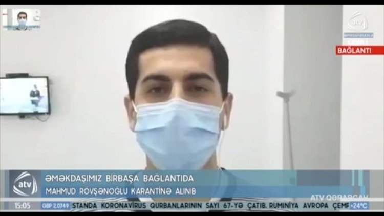    ATV-nin koronavirusa yoluxan əməkdaşı efirə qoşuldu - Video   