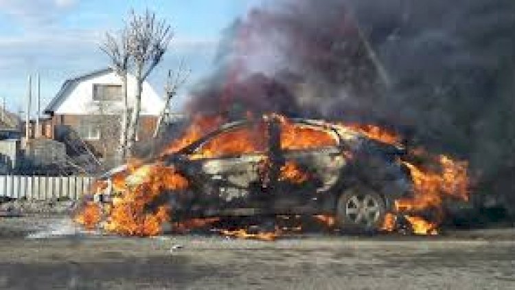    “Volkswagen“ yanıb kül oldu   