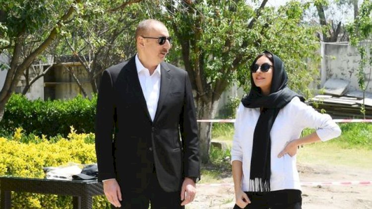    Prezident və xanımı Pirsaat Baba ziyarətgahında - Fotolar   