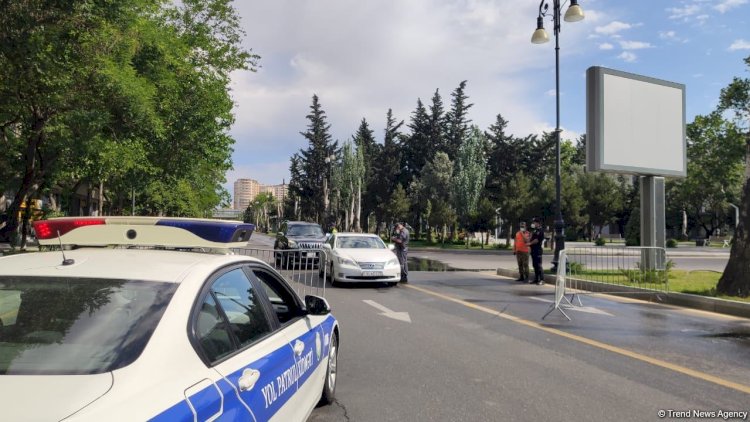    Yol polisi maşınla icazəsiz çıxanları cəzalandırır - Fotolar   