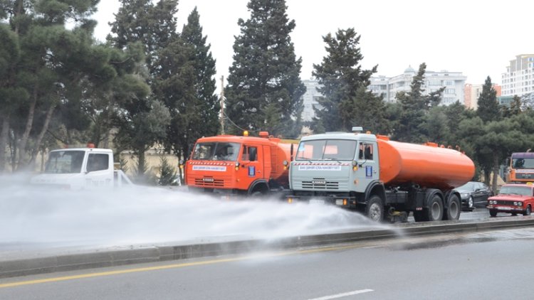    Sabah Bakıda küçələr dezinfeksiya ediləcək   