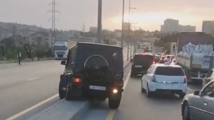    Bakıda “Gelandewagen”in sürücüsündən ağlasığmaz hərəkət – Video   