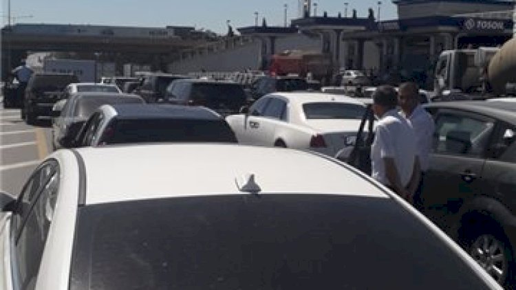    Sumqayıt-Bakı yolunda böyük tıxac - Foto   