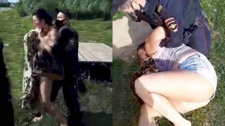    Polis qızları yerə yıxıb... – Şok görüntülər   