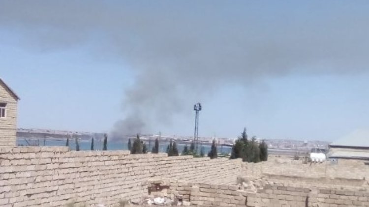    Ceyranbatan su anbarındakı yanğın söndürüldü   - Yenilənib + Foto