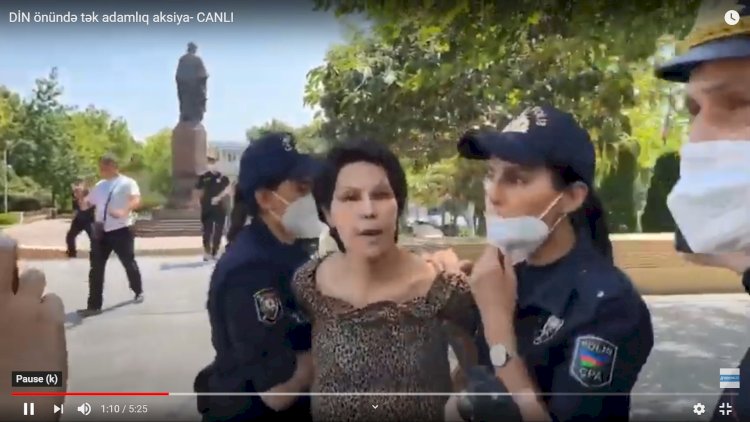    Bələdiyyə üzvü polis tərəfindən saxlanıldı - Video   