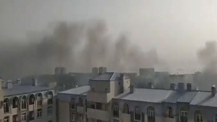    Günəşli tüstüyə qərq oldu - Video   