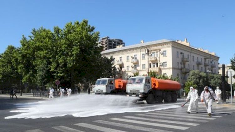    Paytaxt küçələri dezinfeksiya edildi   