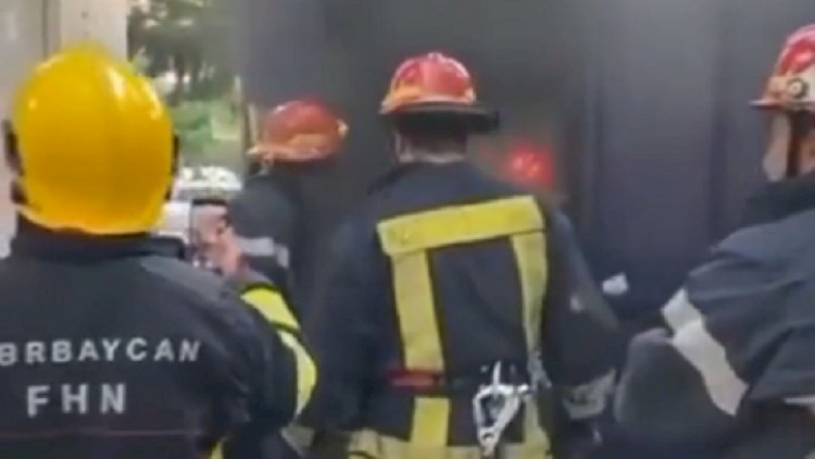   Bakıda pulla dolu olan bankomat yandı – Video   